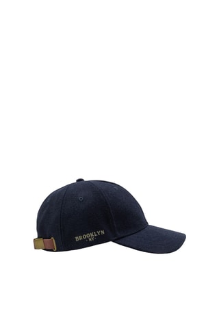Casquette en laine - Bleu marine