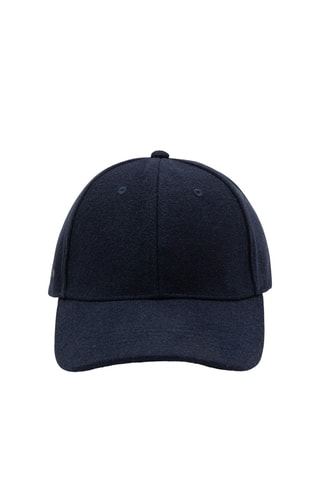 Casquette en laine - Bleu marine