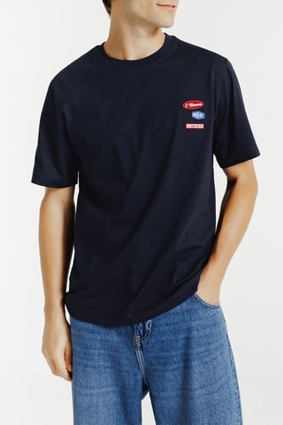 T-shirt regular - Bleu foncé