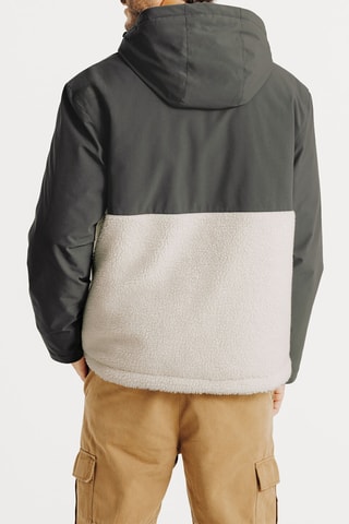 Parka à capuche - Kaki et écru