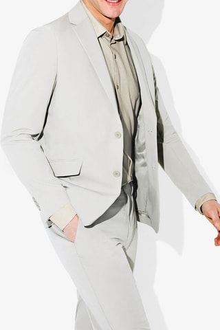 Chemise slim en coton biologique - Beige