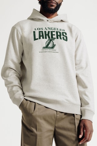 Sweat à capuche Los Angeles Lakers NBA - Beige chiné