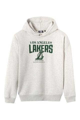 Sweat à capuche Los Angeles Lakers NBA - Beige chiné