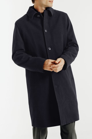 Manteau en laine - Bleu marine