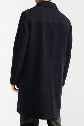 Manteau en laine - Bleu marine