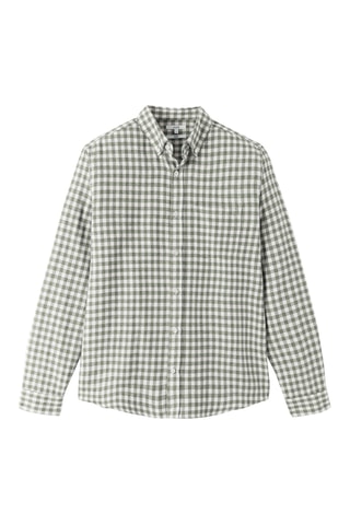 Chemise regular en coton biologique - Vert clair