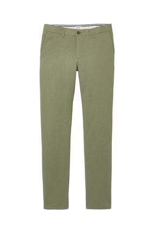 Pantalon slim en coton biologique - Kaki - Longueur 34