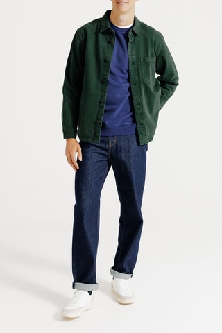 Surchemise en jean regular - Vert foncé