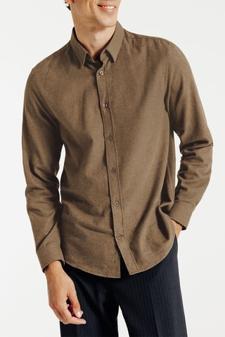Chemise regular - Camel