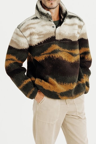 Sweat - Blanc et marron