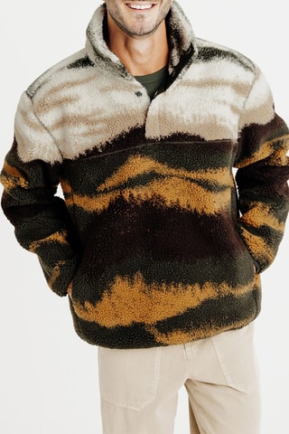 Sweat - Blanc et marron