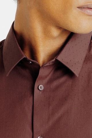 Chemise slim - Bordeaux