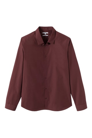 Chemise slim - Bordeaux