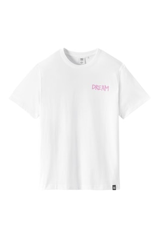 T-shirt regular en coton biologique - Blanc