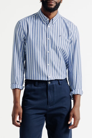 Chemise regular en coton biologique - Bleu clair