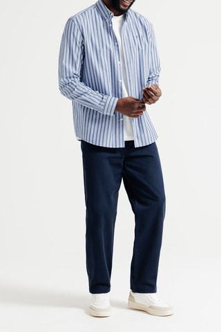 Chemise regular en coton biologique - Bleu clair