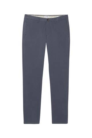 Chino slim en coton biologique - Bleu marine - Longueur 34