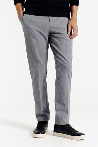 Pantalon tapered - Gris chiné