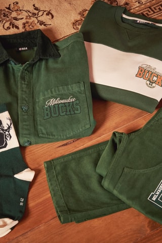 Pantalon loose Milwaukee Bucks NBA - Vert foncé