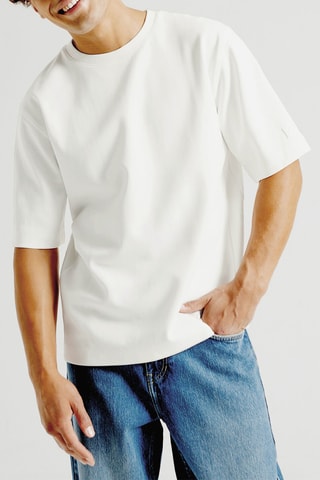 T-shirt relaxed en coton biologique - Blanc