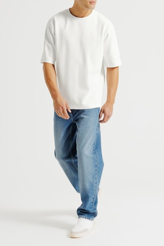 T-shirt relaxed en coton biologique - Blanc