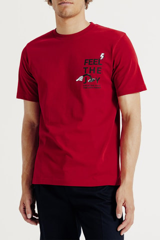 T-shirt regular en coton biologique Mickey Disney - Rouge