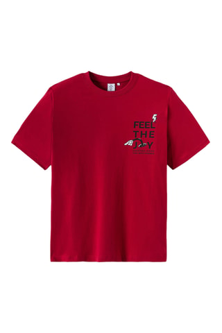T-shirt regular en coton biologique Mickey Disney - Rouge