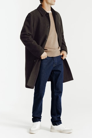 Manteau en laine - Marron