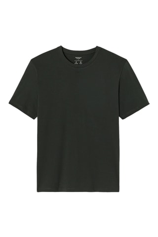 T-shirt regular en coton biologique - Kaki