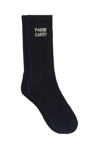 Chaussettes en coton biologique - Noir