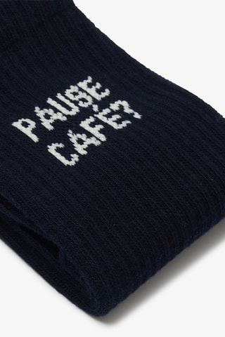 Chaussettes en coton biologique - Noir