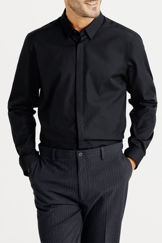Chemise slim - Noir