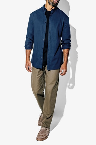 Chemise regular - Bleu foncé