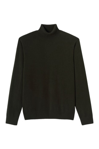 Pull en mérinos et cachemire - Kaki foncé