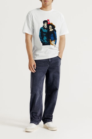 T-shirt relaxed en coton biologique TVBoy - Blanc
