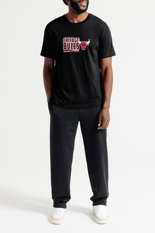 T-shirt regular en coton biologique Chicago Bulls NBA - Anthracite