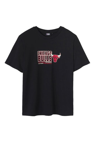 T-shirt regular en coton biologique Chicago Bulls NBA - Anthracite