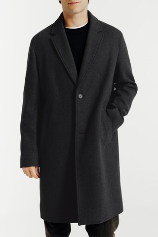 Manteau en laine - Gris foncé