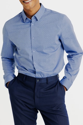 Chemise slim - Ciel