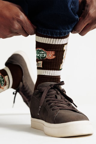 Chaussettes en coton biologique Los Angeles Lakers NBA - Marron