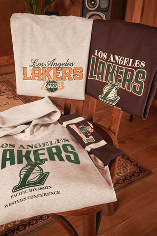 Chaussettes en coton biologique Los Angeles Lakers NBA - Marron