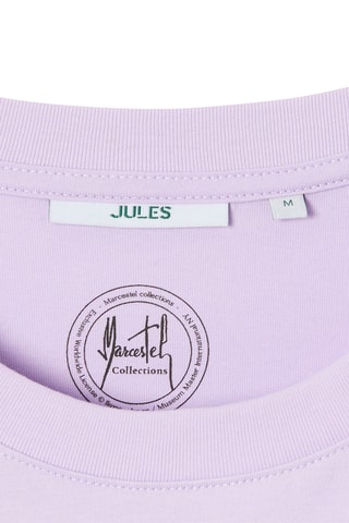 T-shirt regular en coton biologique - Mauve
