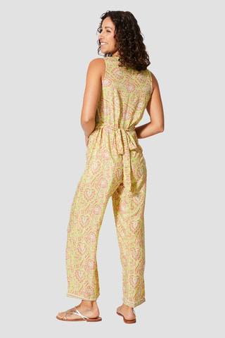 Jumpsuit - Geel, roze en grijs