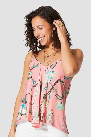 Top - Groen en roze