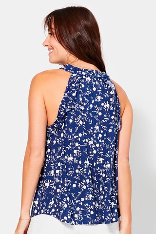 Top - Wit en blauw