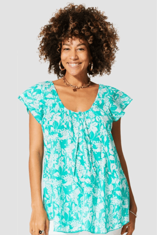 Top - Blauw