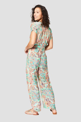 Jumpsuit - Groen, oranje en roze