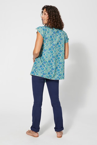 Tuniek - Beige en blauw