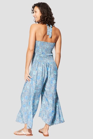 Jumpsuit - Grijs en blauw
