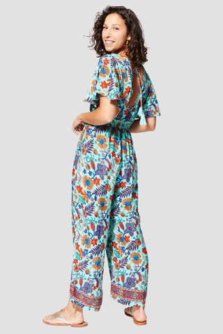 Jumpsuit - Turquoise en blauw